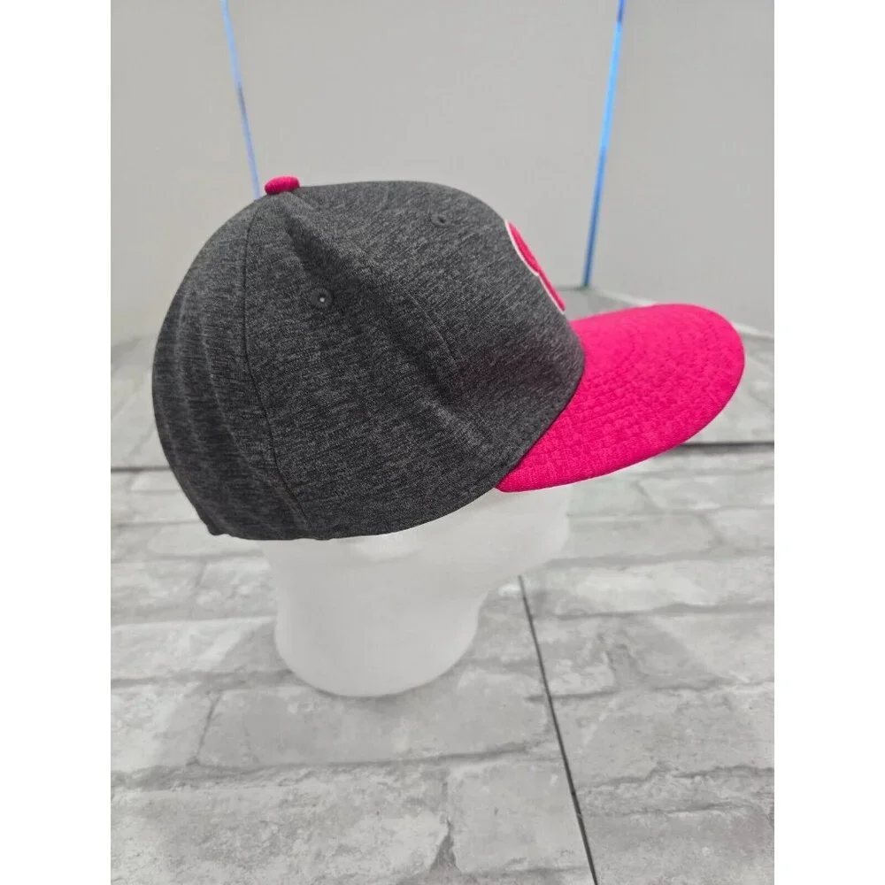 WASHINGTON NATIONALS Pink‎ & Black New Era 7 5/8 Fitted Hat, Baseball Cap